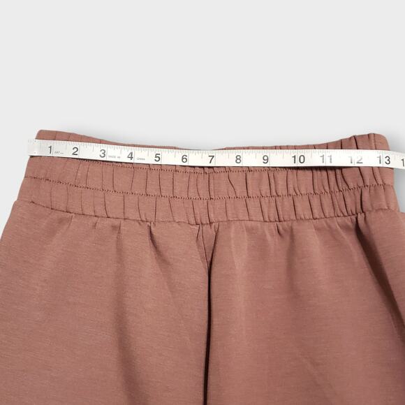 Old Navy Womens Bounce Fleece High Rise Wide Leg Sweatpants Warm Taupe Sz SP - Picture 9 of 13